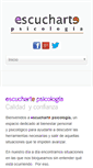 Mobile Screenshot of escuchartepsicologia.com